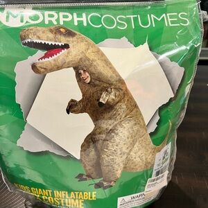 Kids Giant Inflatable Dinosaur T-Rex Costume - Brown Morph costumes